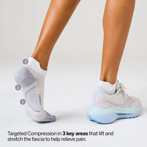 Plantar Fasciitis Relief Sock Light Cushion Quarter 6 Pack